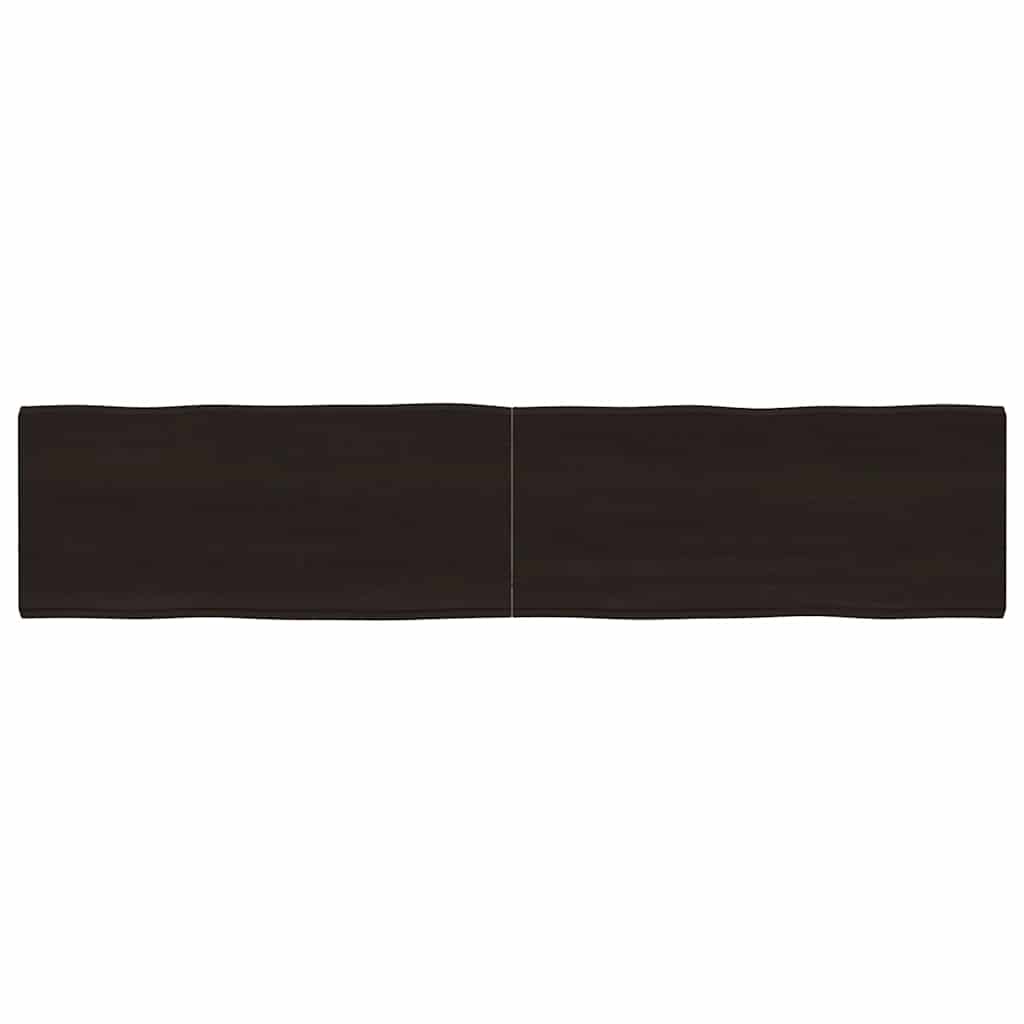 vidaXL Blat masă, 180x40x(2-4) cm, maro, lemn tratat contur organic