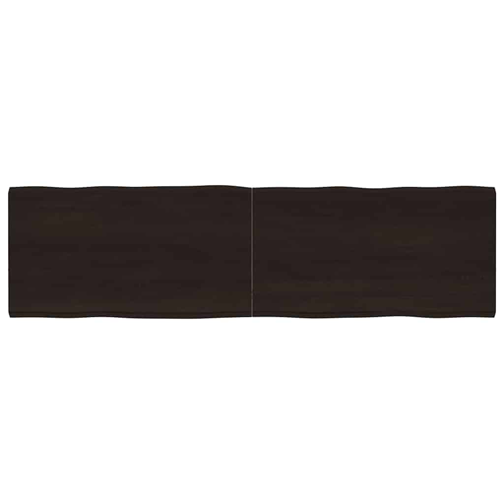 vidaXL Blat masă, 180x50x(2-4) cm, maro, lemn tratat contur organic