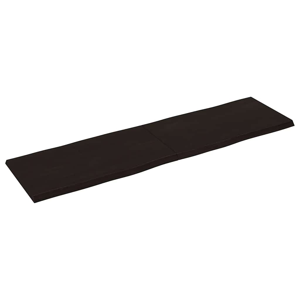 vidaXL Blat masă, 180x50x(2-4) cm, maro, lemn tratat contur organic
