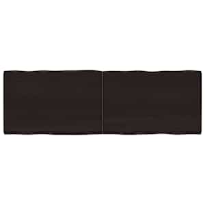 Mizna plošča te. rjava 180x60x(2-6)cm obdelana trdna hrastovina