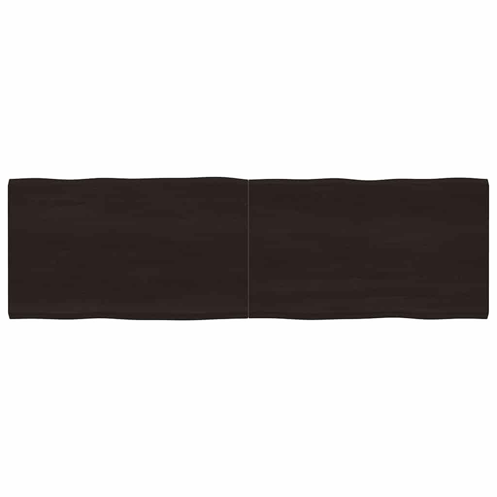 vidaXL Tischplatte 200x60x(2-4) cm Massivholz Behandelt Baumkante