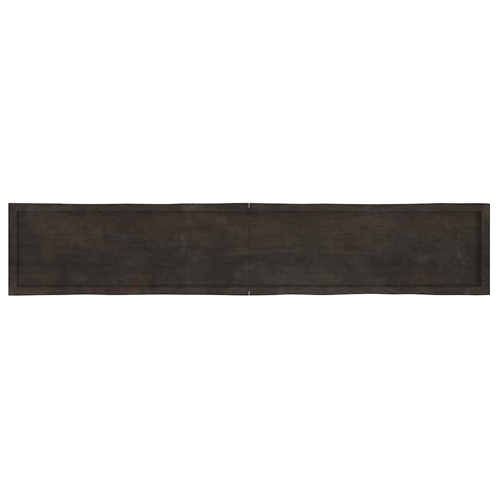 Thumbnail - vidaXL Tischplatte 220x40x(2-6) cm Massivholz Behandelt Baumkante