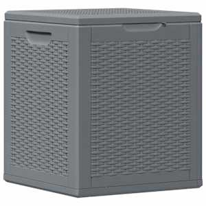 vidaXL aia hoiukast, hall, PP-rotang, hall, 90 l