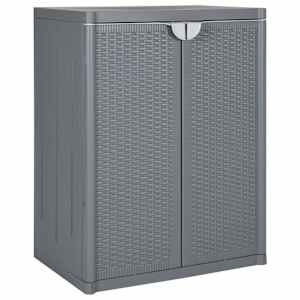 vidaXL aia hoiukapp, hall, 65 x 45 x 88 cm, PP rotang