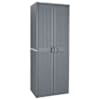 vidaXL aia hoiukapp, hall, 65 x 45 x 172 cm, PP rotang