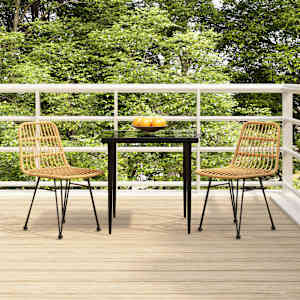 Vrtna jedilna garnitura 3-delna poli ratan