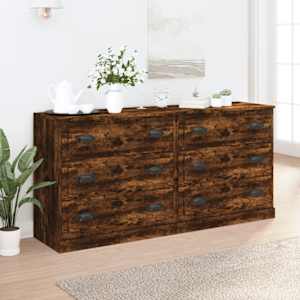 Komoda 2 kosa dimljen hrast inženirski les