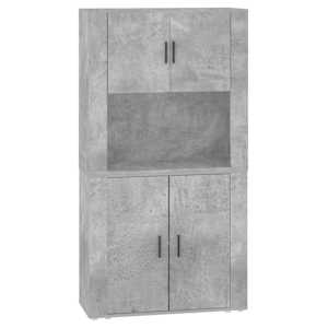 Skříň highboard betonově šedá kompozitní dřevo - obrázek 2