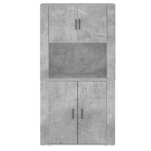 Skříň highboard betonově šedá kompozitní dřevo - obrázek 8