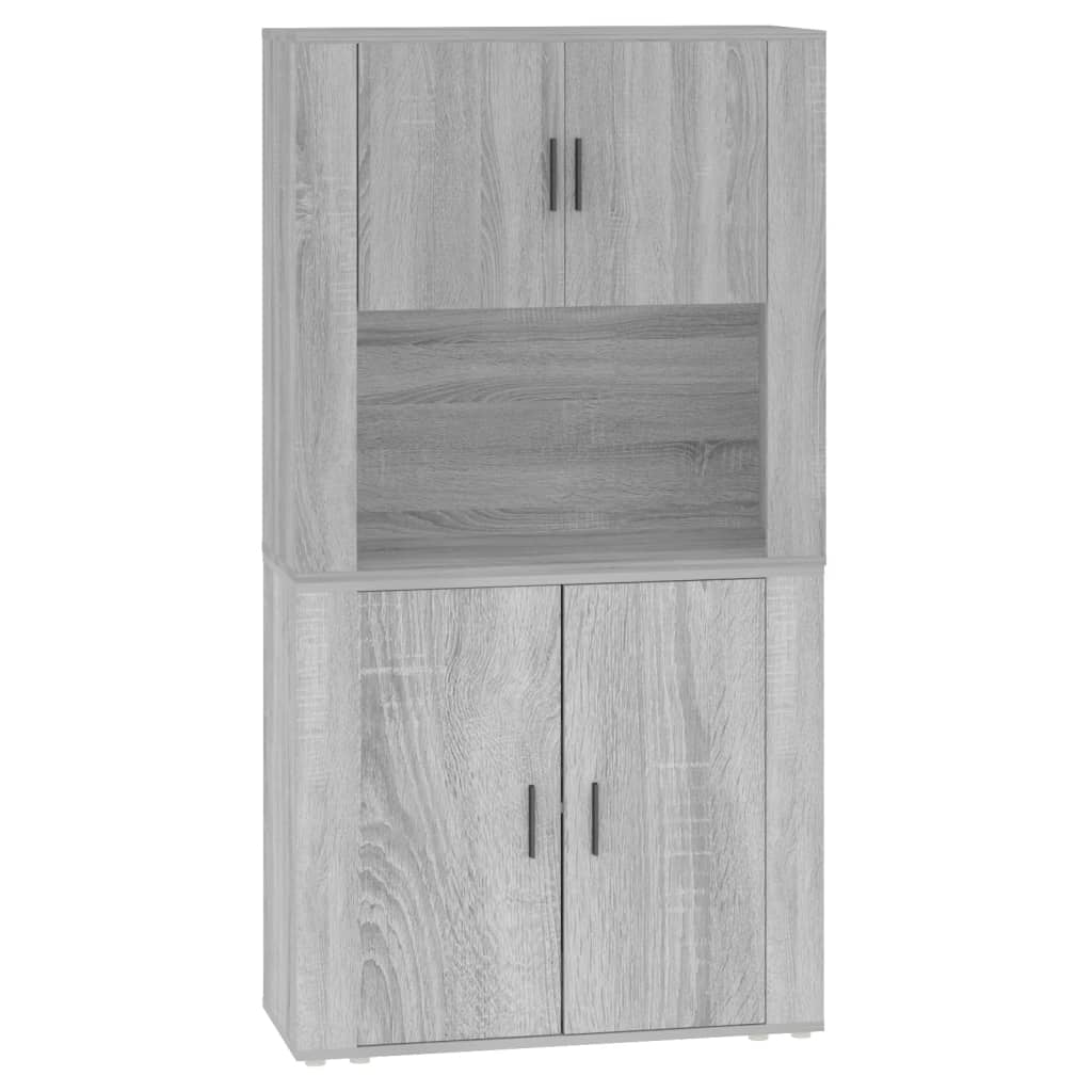 vidaXL Skříň highboard šedá sonoma kompozitní dřevo