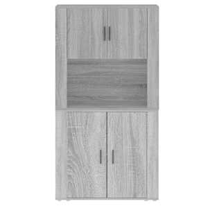 Skříň highboard šedá sonoma kompozitní dřevo - obrázek 8