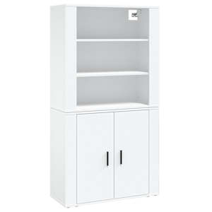 Skříň highboard bílá kompozitní dřevo - obrázek 2
