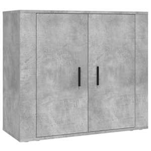Skříň highboard betonově šedá kompozitní dřevo - obrázek 7