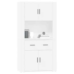 Skříň highboard bílá kompozitní dřevo - obrázek 6