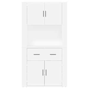 Skříň highboard bílá kompozitní dřevo - obrázek 8