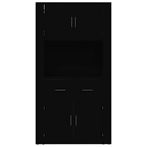 Skříň highboard černá kompozitní dřevo - obrázek 8