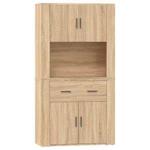 Skříň highboard dub sonoma kompozitní dřevo - obrázek 2