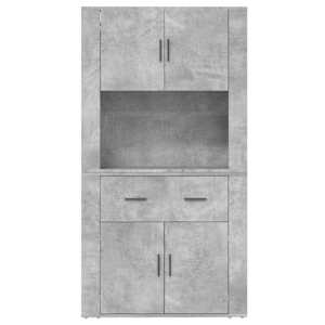 Skříň highboard betonově šedá kompozitní dřevo - obrázek 8