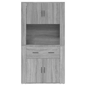 Skříň highboard šedá sonoma kompozitní dřevo - obrázek 8