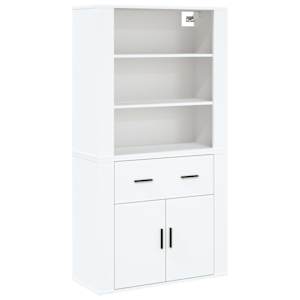 Skříň highboard bílá kompozitní dřevo - obrázek 6