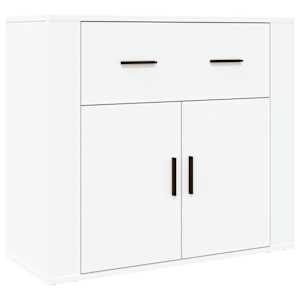 Skříň highboard bílá kompozitní dřevo - obrázek 7