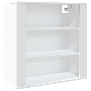 Skříň highboard bílá kompozitní dřevo - obrázek 8