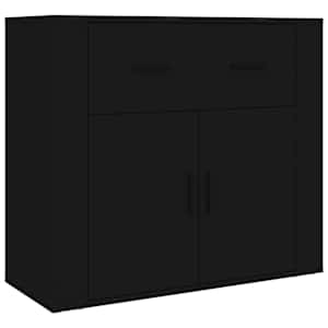 Skříň highboard černá kompozitní dřevo - obrázek 7