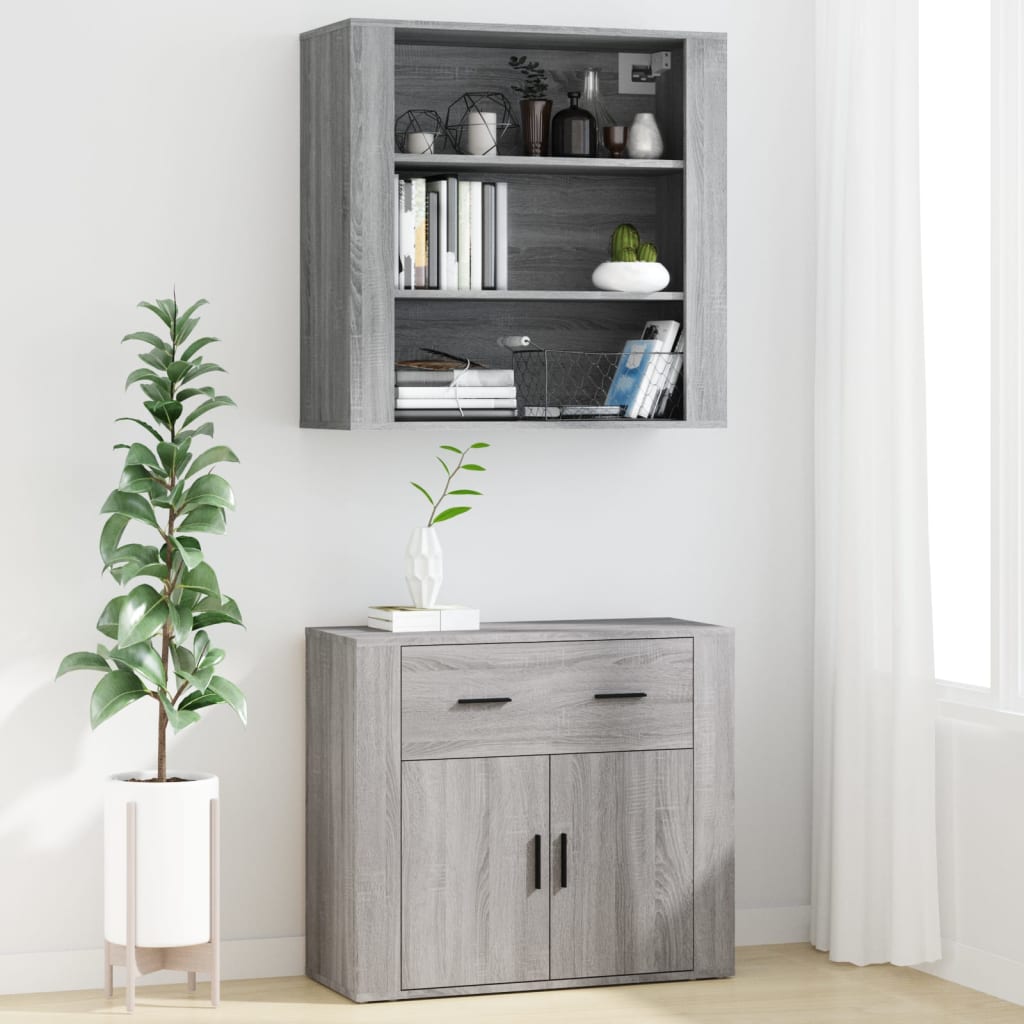 vidaXL Highboard Grau Sonoma Holzwerkstoff