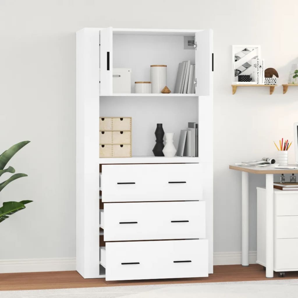 Thumbnail - vidaXL Highboard Weiß Holzwerkstoff
