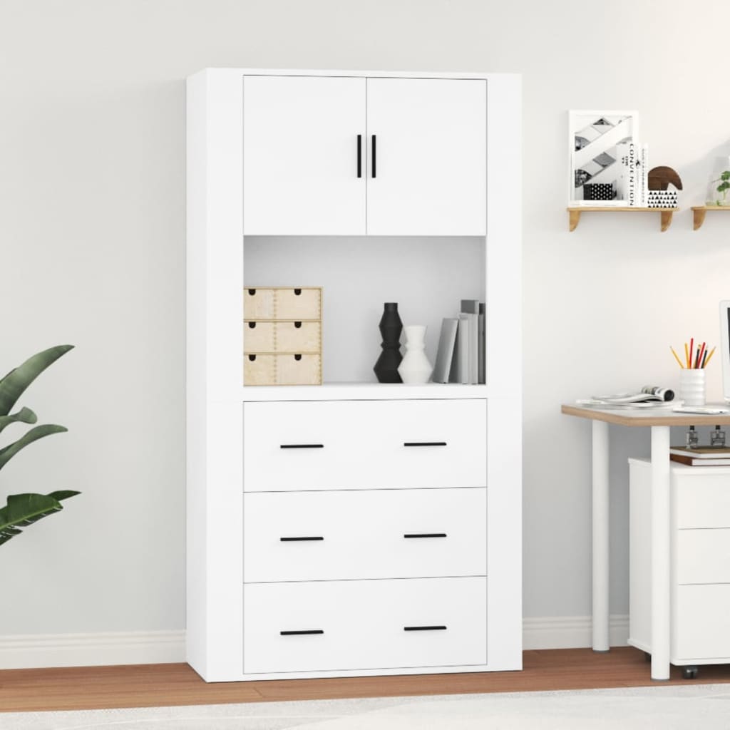 Highboard Weiß Holzwerkstoff