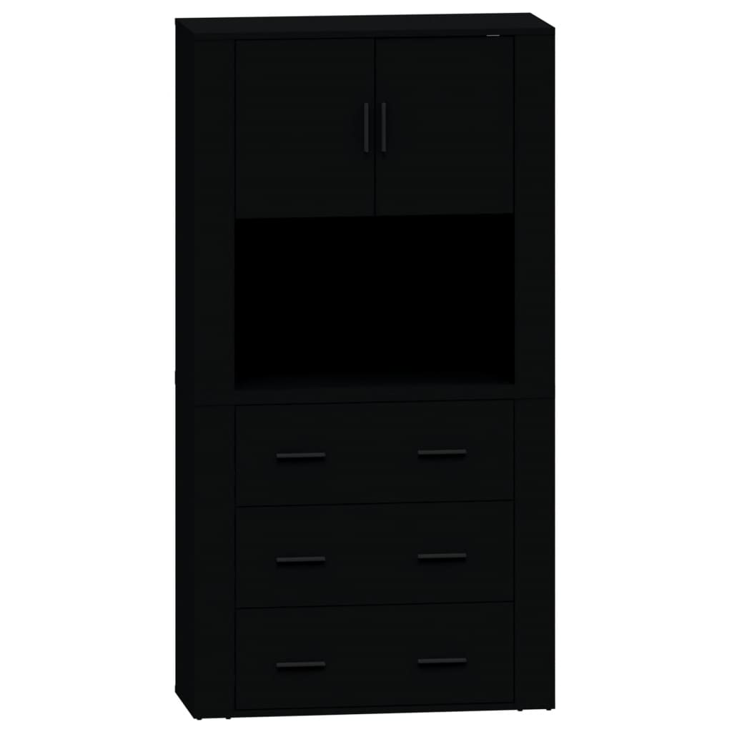 Thumbnail - vidaXL Highboard Schwarz Holzwerkstoff
