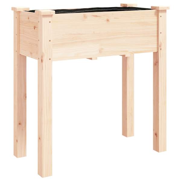 vidaXL voodriga taimelava, 71 x 37 x 76 cm, nulupuit
