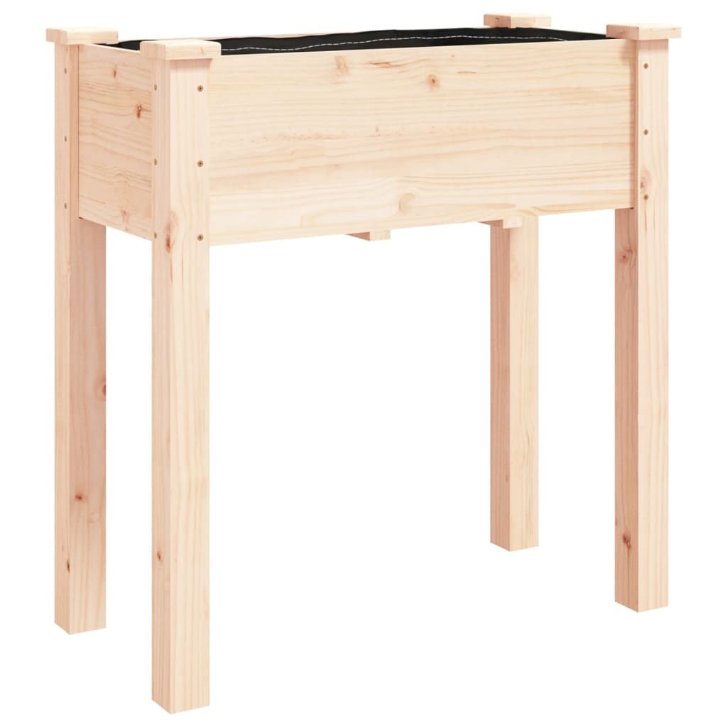 vidaXL Truhlík s vložkou 71 x 37 x 76 cm masivní jedlové dřevo