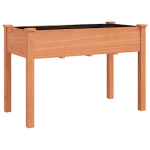 Truhlík s vložkou hnědý 118 x 59 x 76 cm masivní jedlové dřevo - obrázek 2