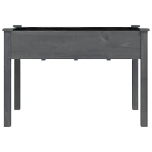 Truhlík s vložkou šedý 118 x 59 x 76 cm masivní jedlové dřevo - obrázek 4