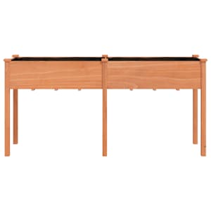 Truhlík s vložkou hnědý 161 x 45 x 76 cm masivní jedlové dřevo - obrázek 4