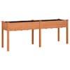 vidaXL voodriga taimelava, pruun, 203 x 53 x 76 cm, nulupuit