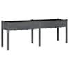 vidaXL voodriga taimelava, hall, 203 x 53 x 76 cm, nulupuit