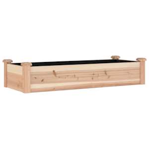 vidaXL voodriga aia taimelava, 120 x 45 x 25 cm, nulupuit