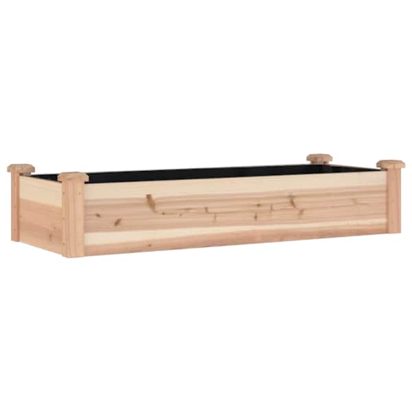 vidaXL voodriga aia taimelava, 120 x 45 x 25 cm, nulupuit