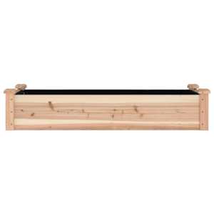 Zahradní vyvýšený záhon s vložkou 120x45x25 cm masivní jedle - obrázek 4