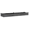 vidaXL voodriga aia taimelava, hall, 240 x 60 x 25 cm, nulupuit