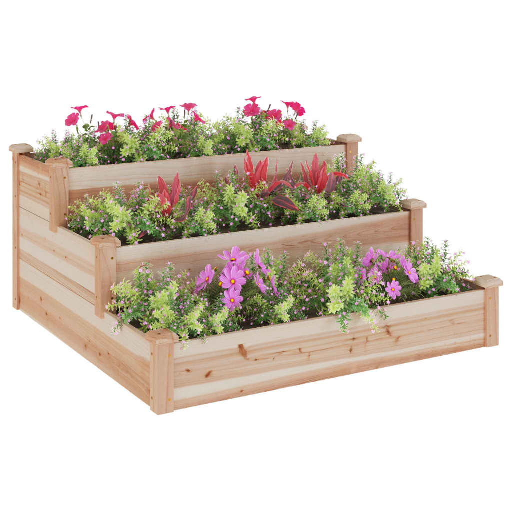 Thumbnail - vidaXL Hochbeet 120x120x56 cm Massivholz Tanne