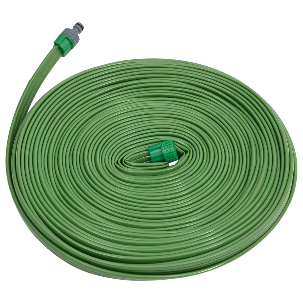 vidaXL Furtun pentru stropit cu 3 tuburi, verde, 15 m, PVC