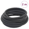 vidaXL h&uuml;briid &otilde;huvoolik, must, 0,6" 2 m, kumm ja PVC