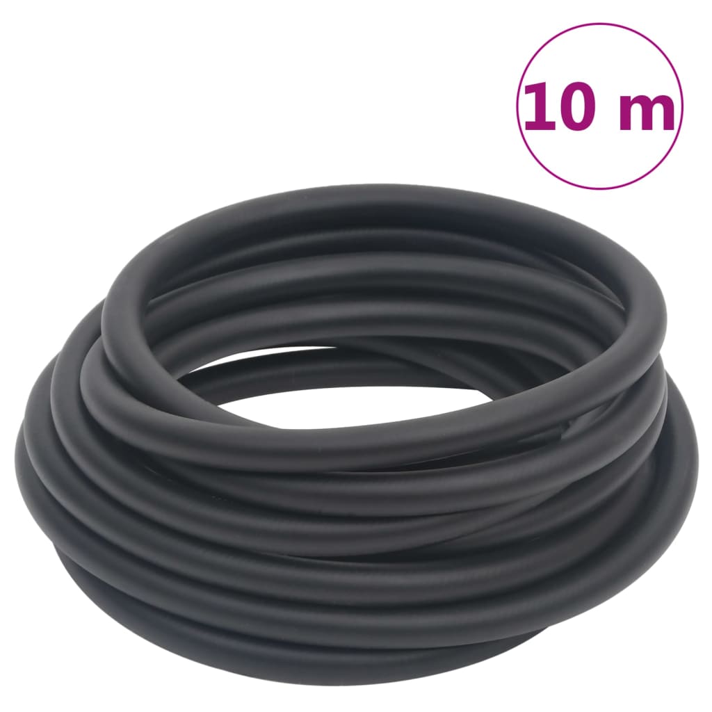 Hybrid-Luftschlauch Schwarz 0,6″ 10 m Gummi und PVC