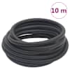 vidaXL h&uuml;briid &otilde;huvoolik, must, 0,6" 10 m, kumm ja PVC