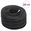 vidaXL h&uuml;briid &otilde;huvoolik, must, 0,6" 20 m, kumm ja PVC