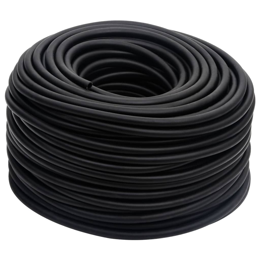 vidaXL Tuyau d'air hybride noir 0,6" 50 m caoutchouc et PVC