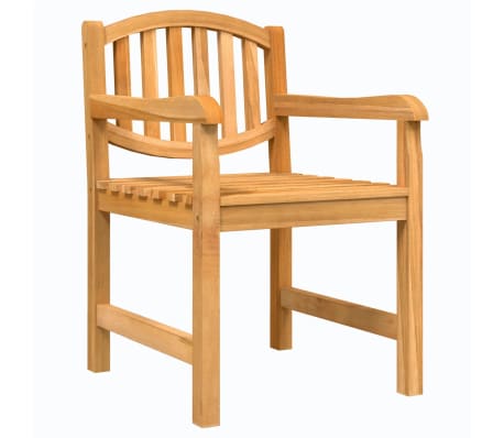 vidaXL Καρέκλες Κήπου 2 τεμ. 58 x 59 x 88 εκ. από Μασίφ Ξύλο Teak